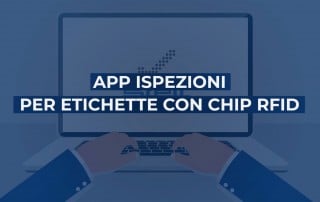 Etichette RFID chip -app ispezione e controllo