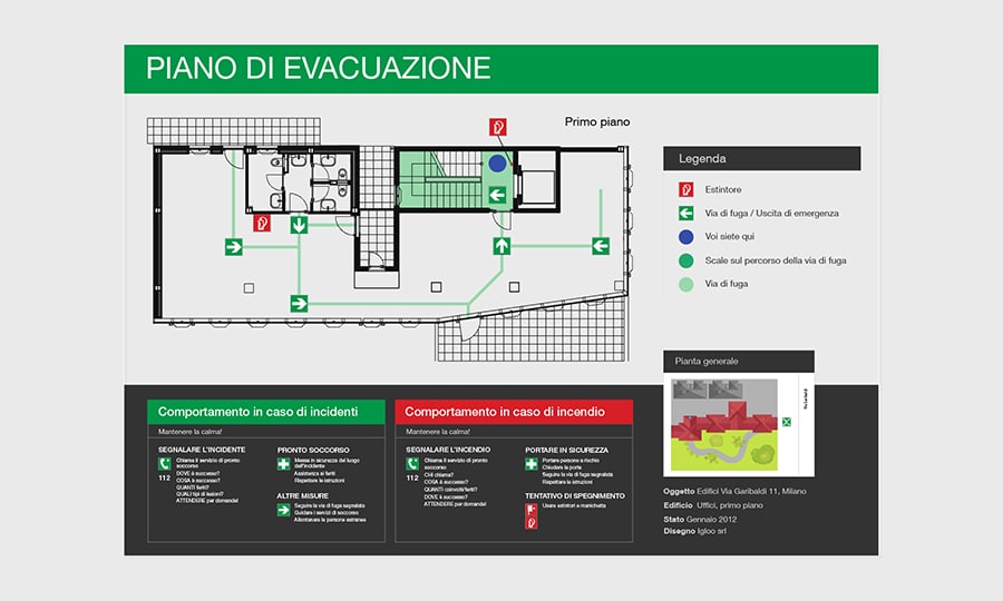 Piano d'evacuazione