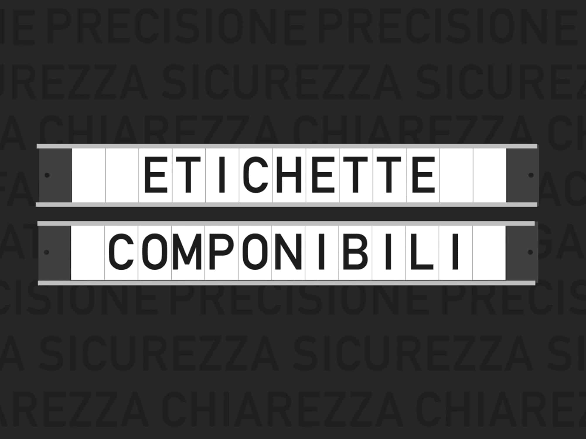 Etichette componibili